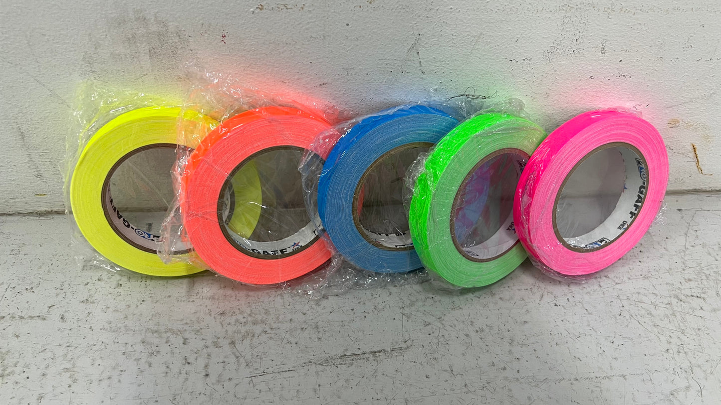 Protape 1" Fluorescent Bright Colours Tapes (Yellow)