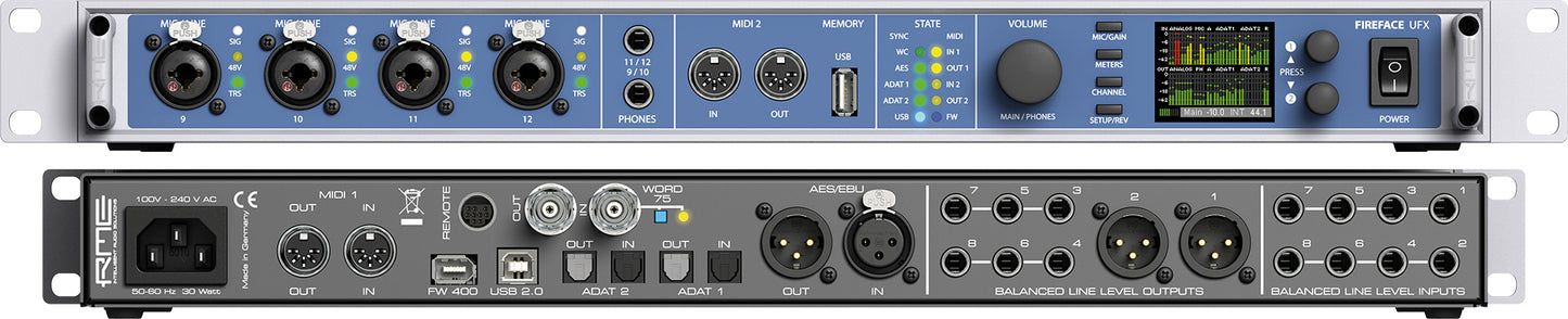 RME Fireface UFX Audio Interface (Clearance Demo Unit)