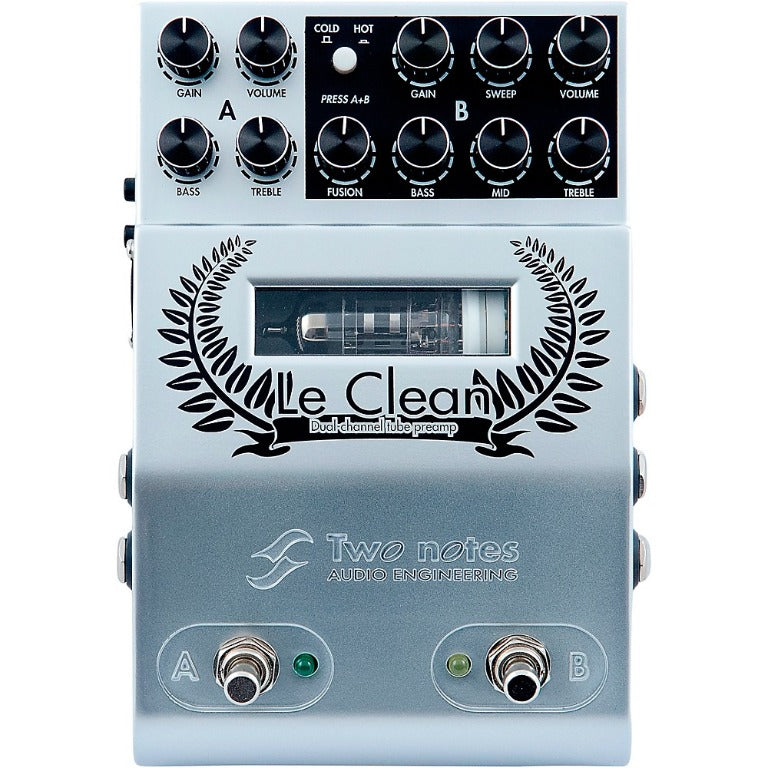 Two Notes Le Clean 2-channel U.S. Tones Tube Preamp Pedal (Left 1)