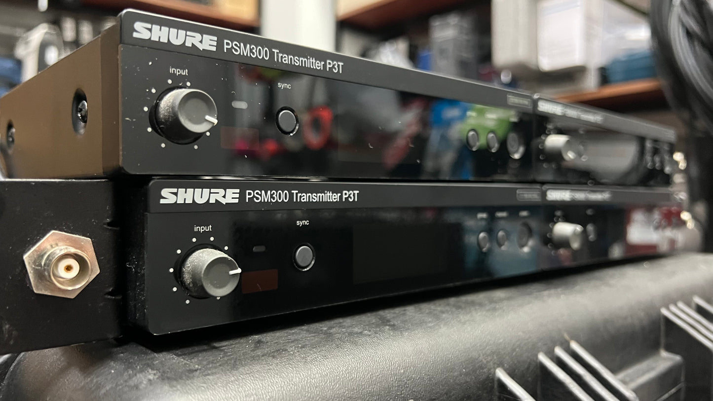 (4) nos of Shure PSM300 IEM system (Used)