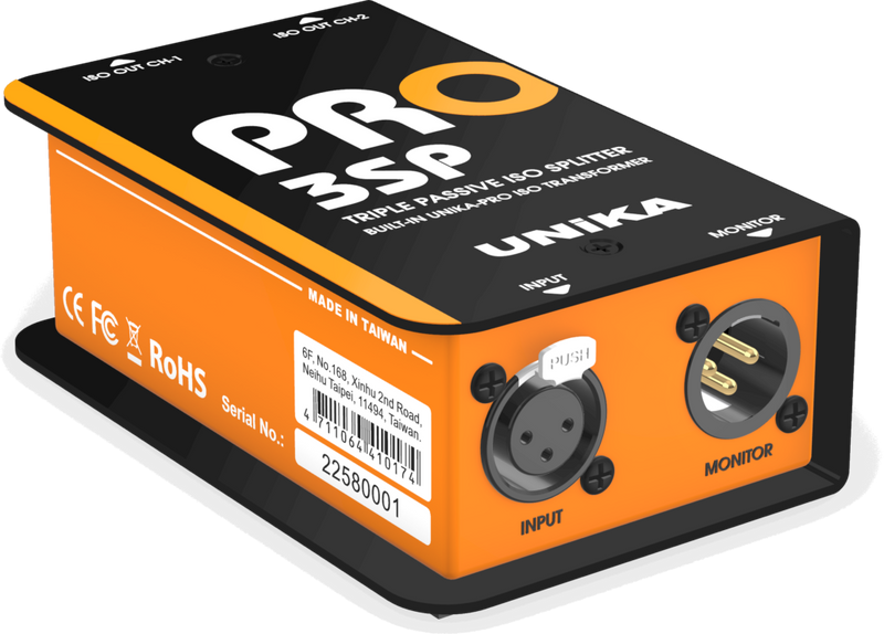 Unika Pro Audio PRO 3SP Isolated signal splitter