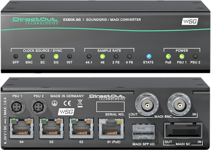 DirectOut EXBOX.SG (SoundGrid and MADI)