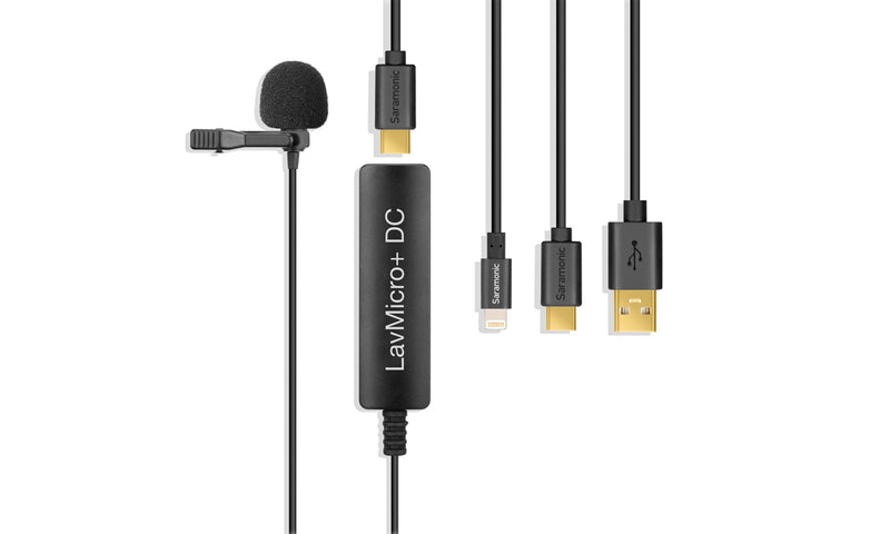 Saramonic LavMicro+ DC Lavalier for iOS, Android devices & Mac/PC Computers