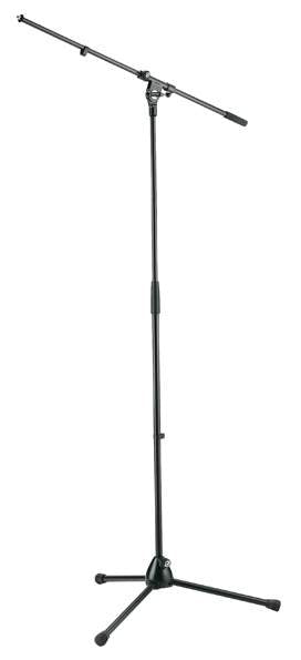 K&M 21020 Tripod Microphone Stand with Boom (Black)