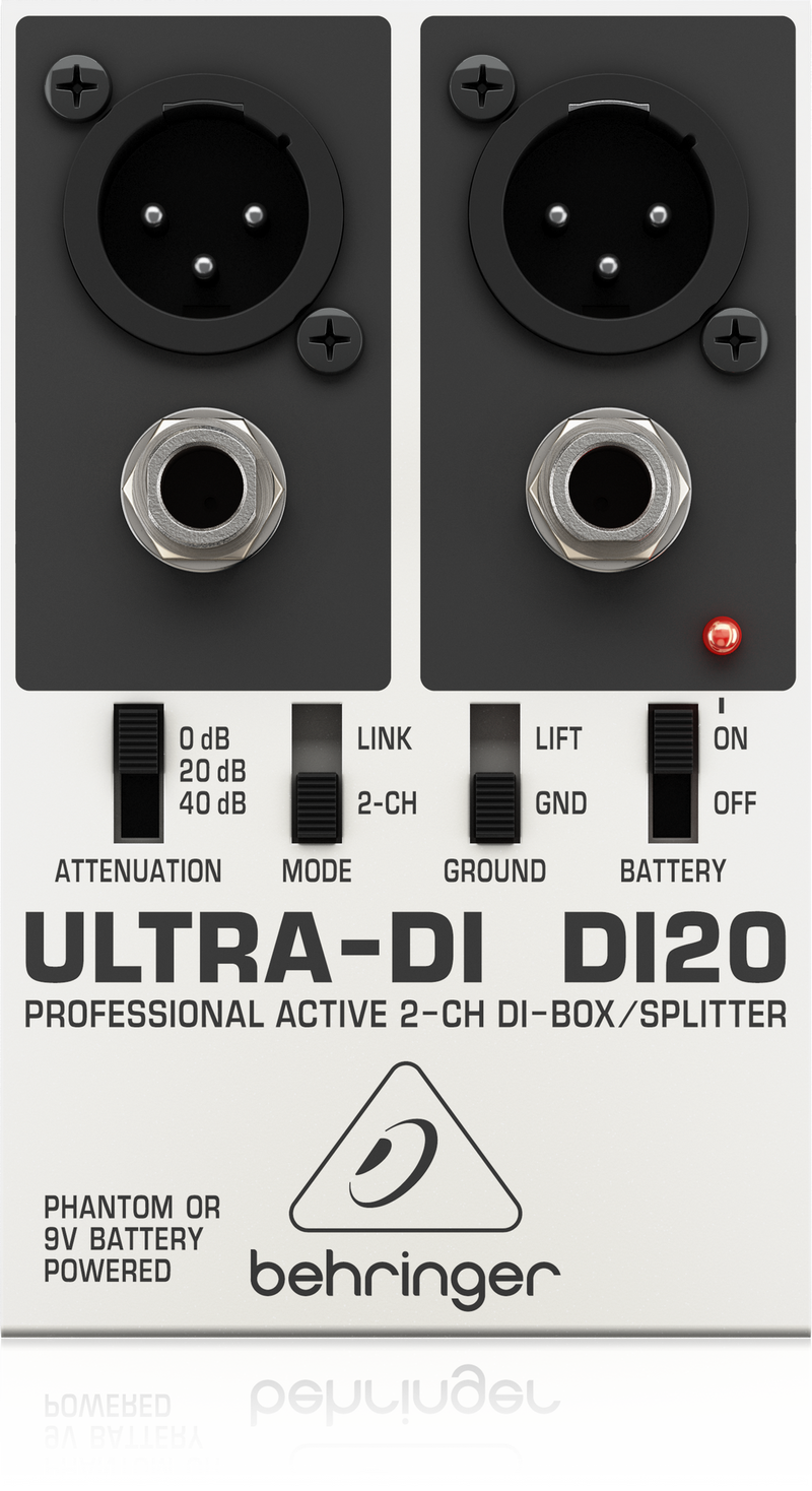Behringer ULTRA-DI DI20 Active 2-Channel DI-Box/Splitter