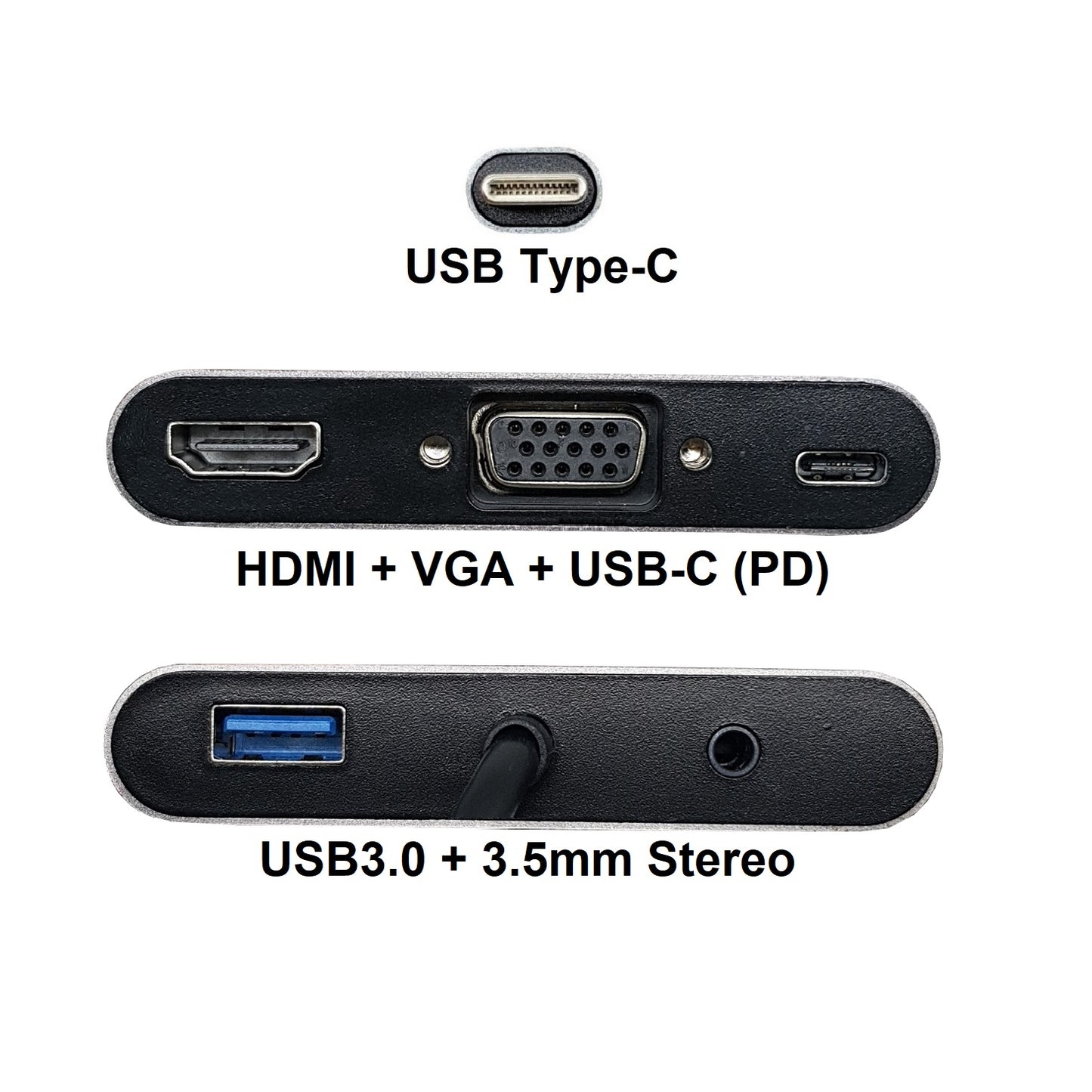 Video Converters-5-in-1 USB-C to 4K HDMI