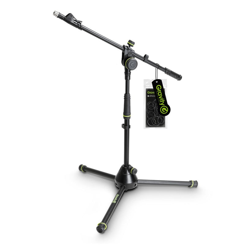 Gravity MS 4222 B Short Microphone Stand with Folding Tripod Base