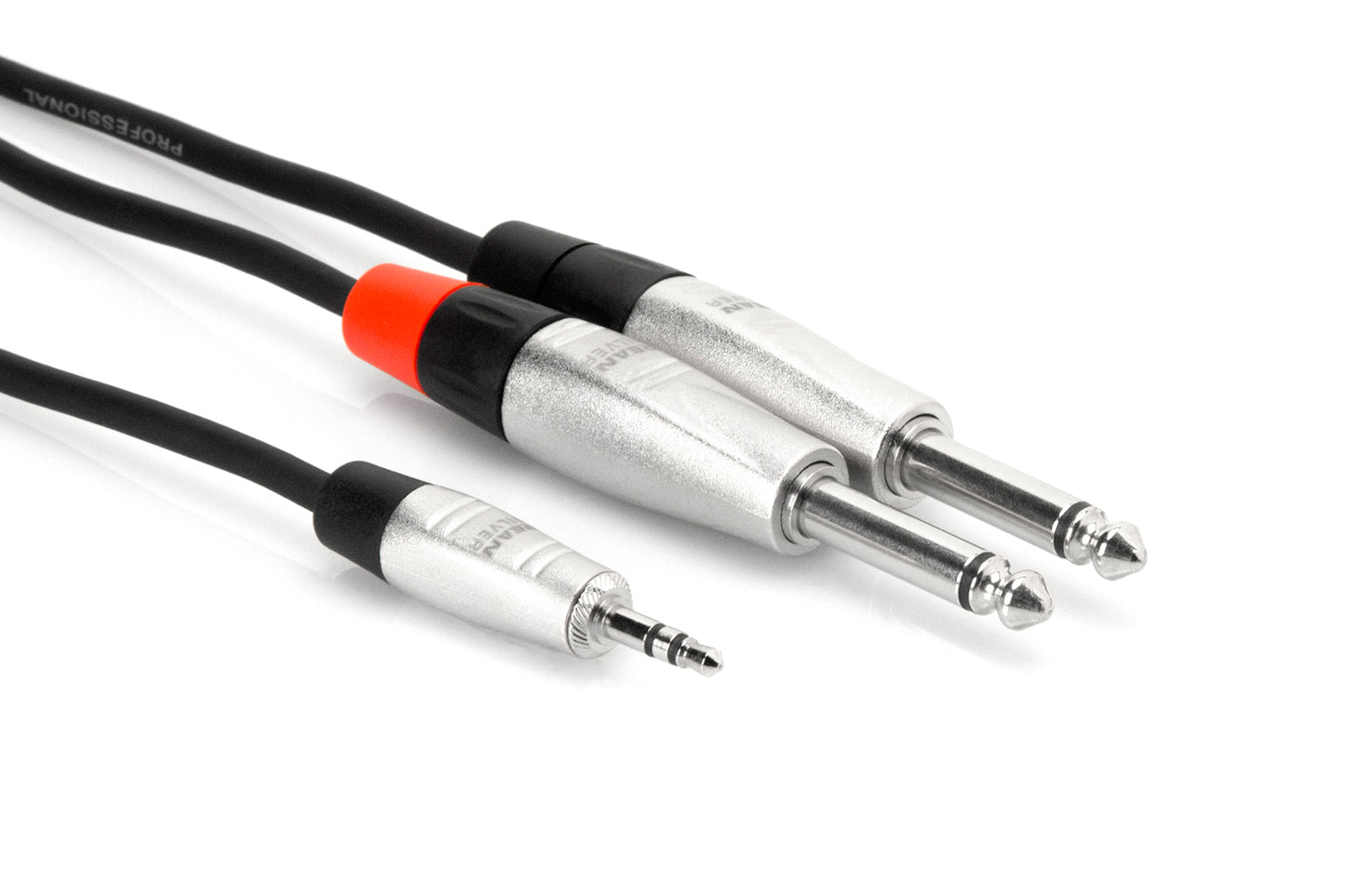 2 x 1/4" TS to 3.5mm Mini Jack Cable (2m)