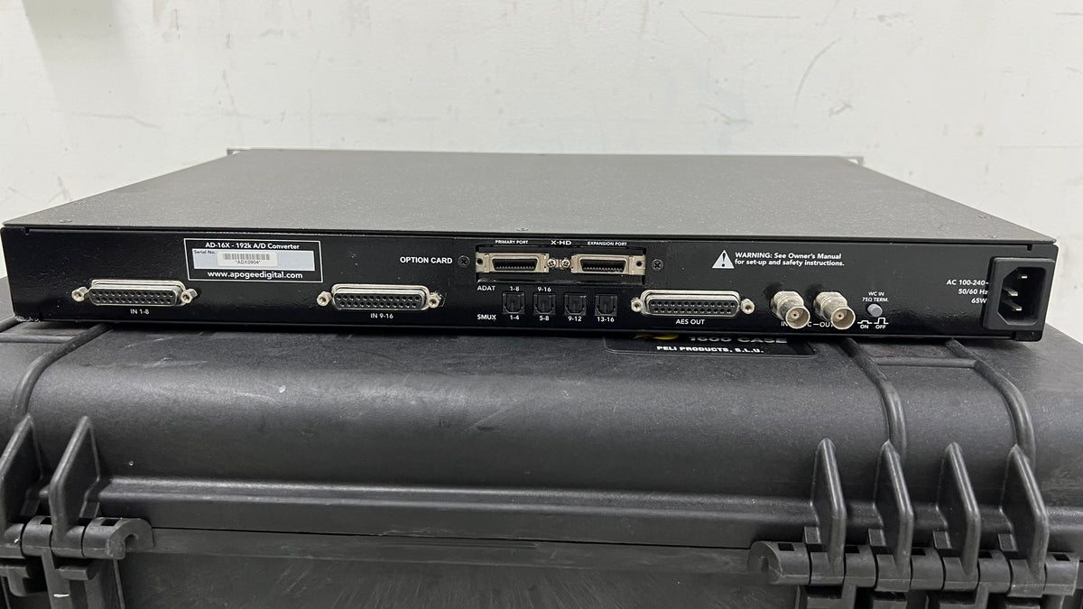 Apogee AD-16X 16-channel, 192kHz A/D Converter (Clearance unit) (SOLD OUT)