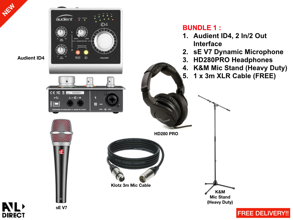 Recording/Podcast Bundles 1 (Audient)