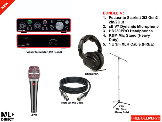 Recording/Podcast Bundles 4 (Focusrite)