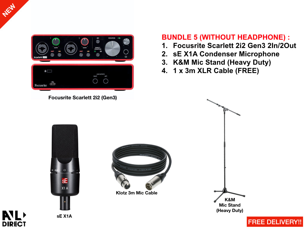 Recording/Podcast Bundles 5 (Focusrite)