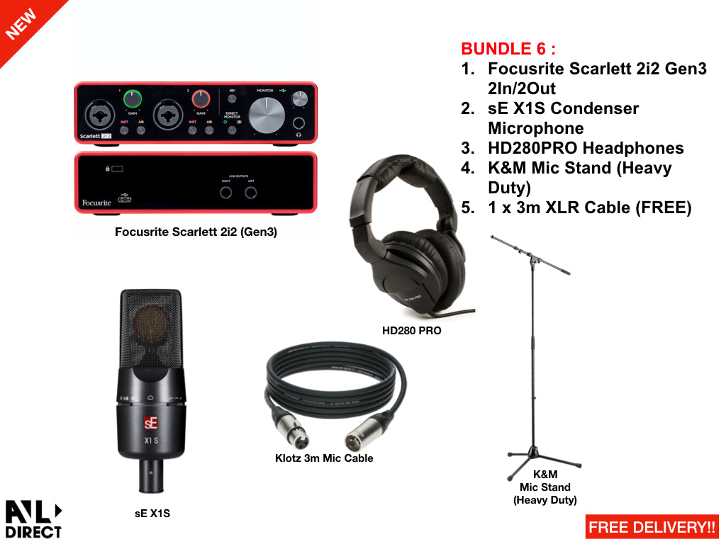 Recording/Podcast Bundles 6 (Focusrite)