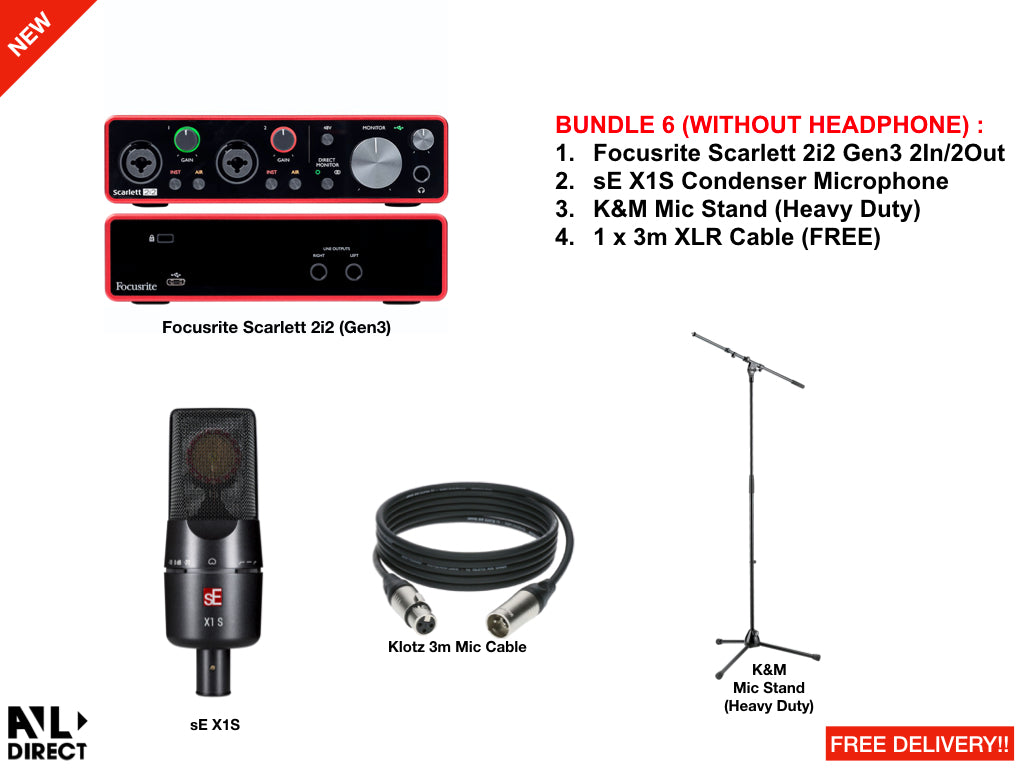 Recording/Podcast Bundles 6 (Focusrite)