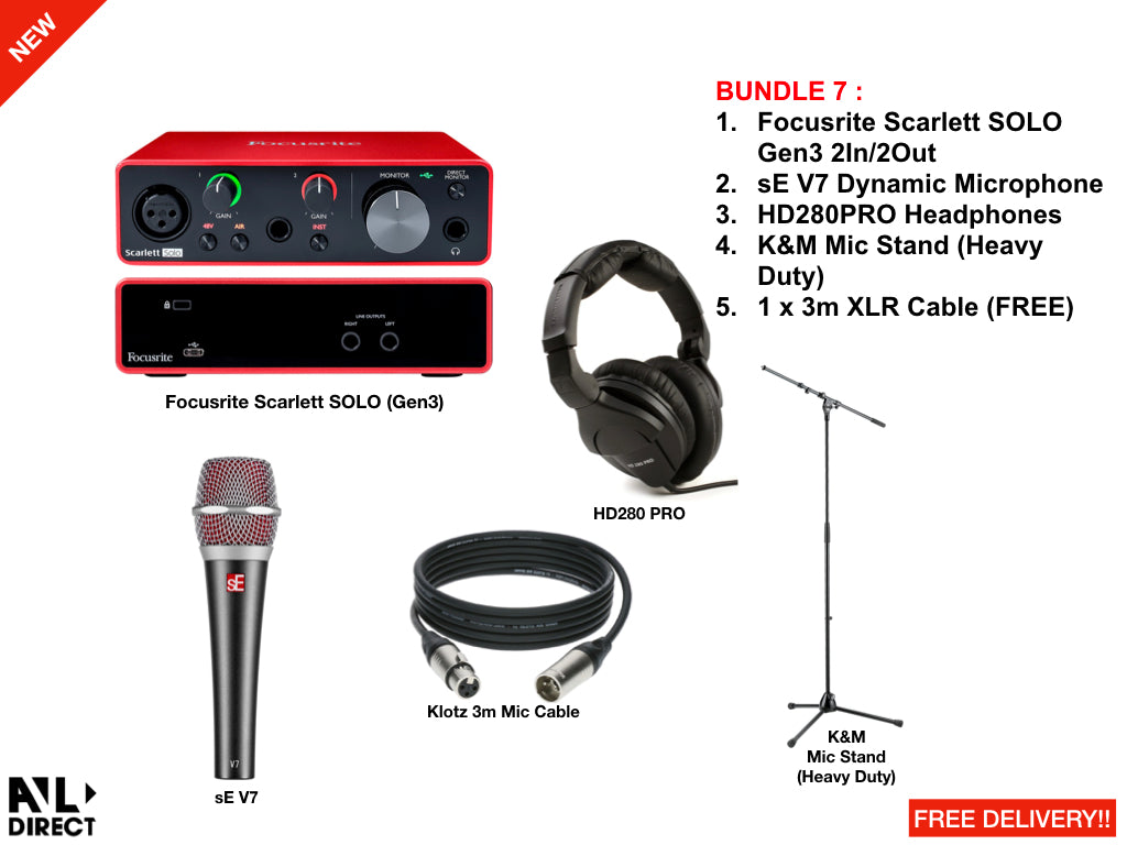 Recording/Podcast Bundles 7 (Focusrite)