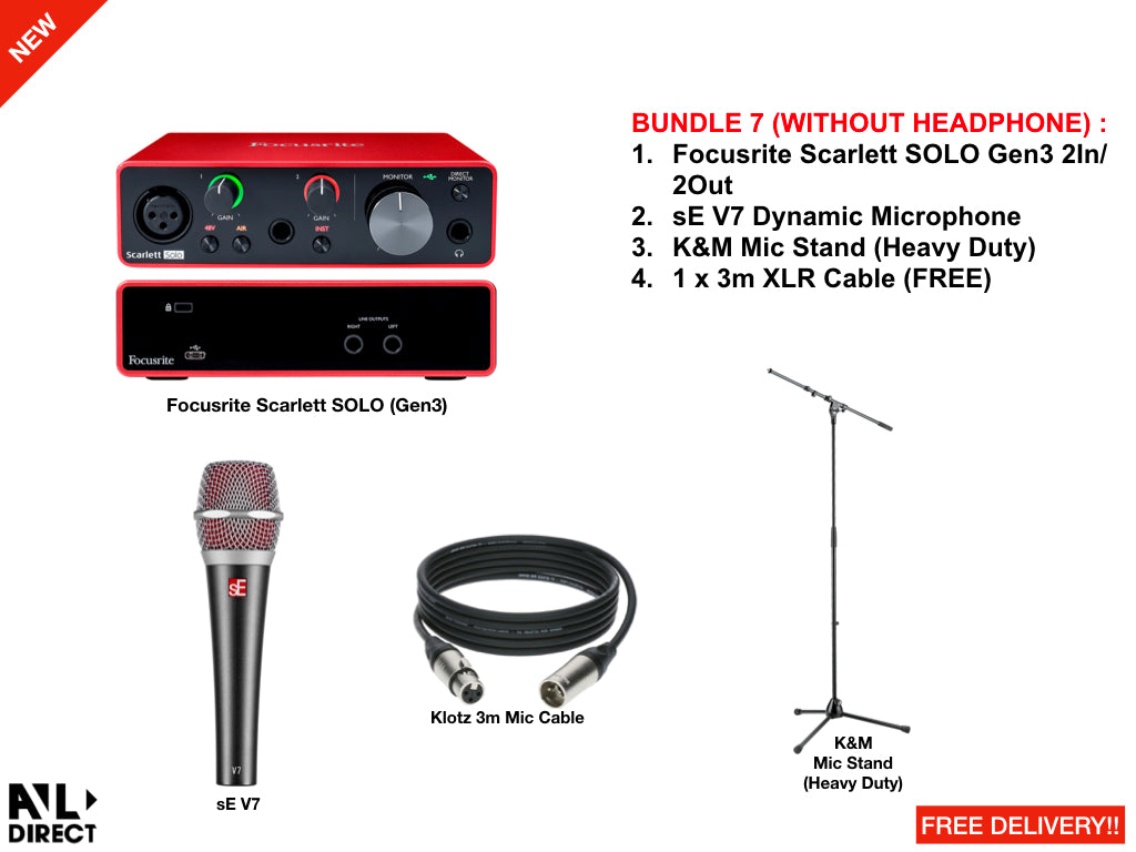 Recording/Podcast Bundles 7 (Focusrite)