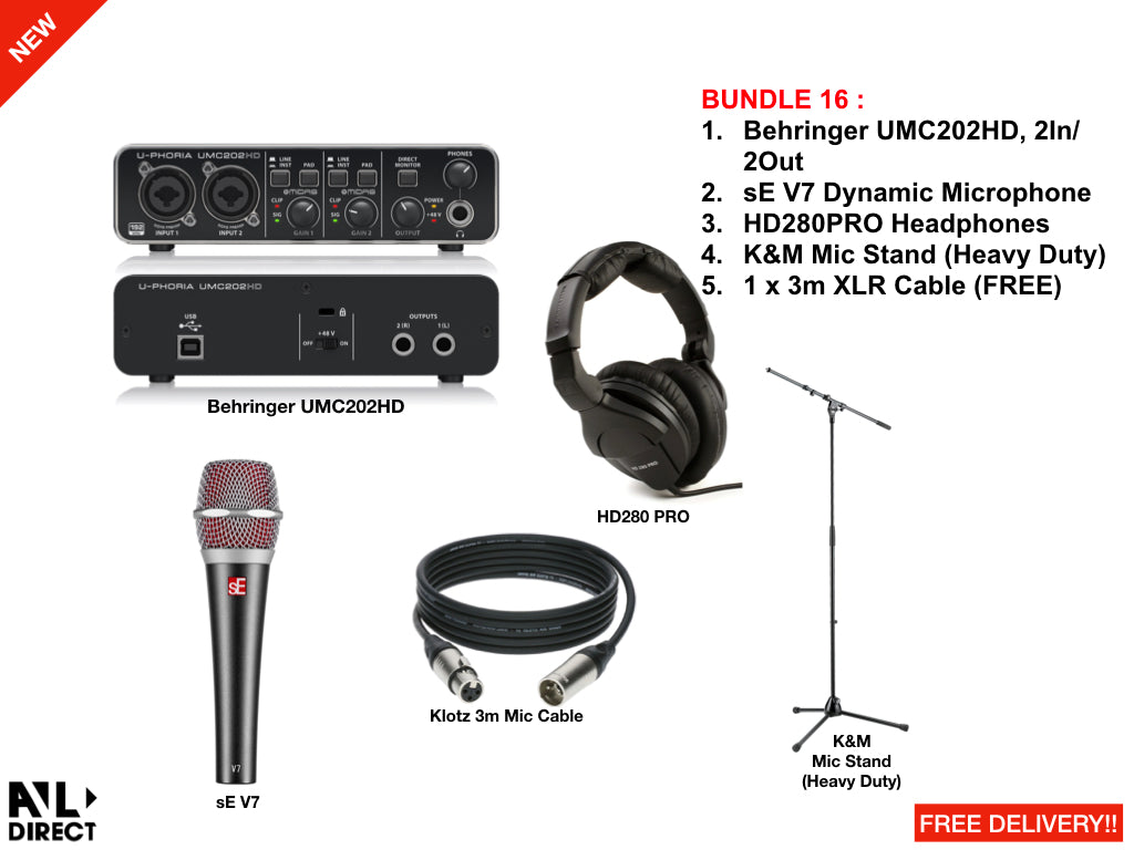 Recording/Podcast Bundles 16 (Behringer)