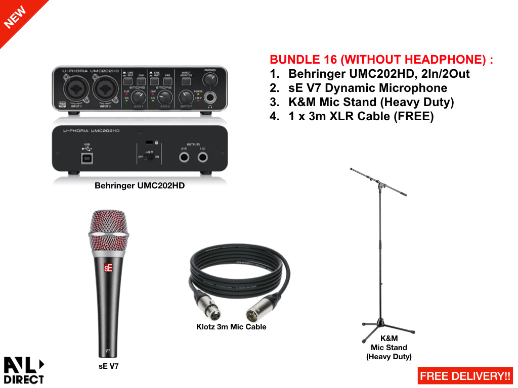 Recording/Podcast Bundles 16 (Behringer)