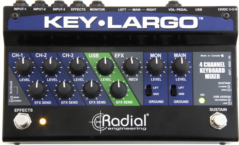 Radial Engineering Key-Largo Keyboard Mixer