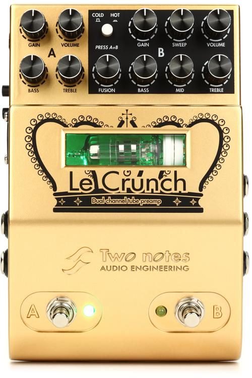 Two Notes Le Crunch 2-channel British Tones Tube Preamp Pedal (Left 1)