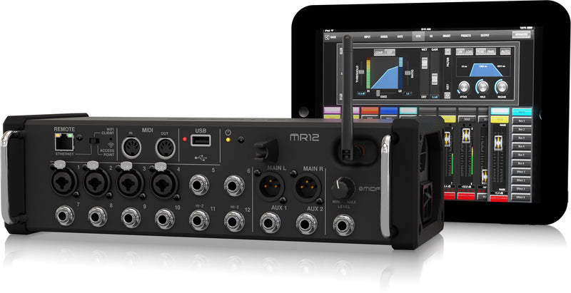 Midas MR12 Digital Mixer for iPad/Android Tablets