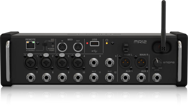 Midas MR12 Digital Mixer for iPad/Android Tablets