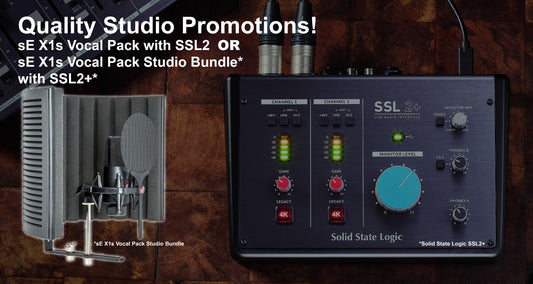 SOLID STATE LOGIC SSL 2/2+ WITH sE ELECTRONICS X1S BUNDLE