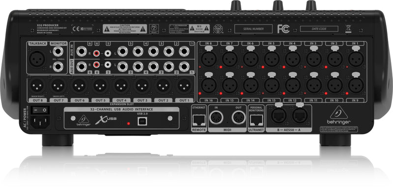 Behringer X32 PRODUCER 40-Input, 25-Bus Rack-Mountable Console