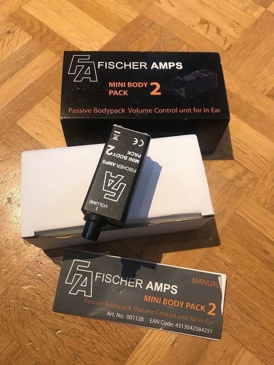 Fischer Amps Mini Body Pack 2 Passive Wired In-Ear Monitor Bodypack with Combo XLR-1/4" Input