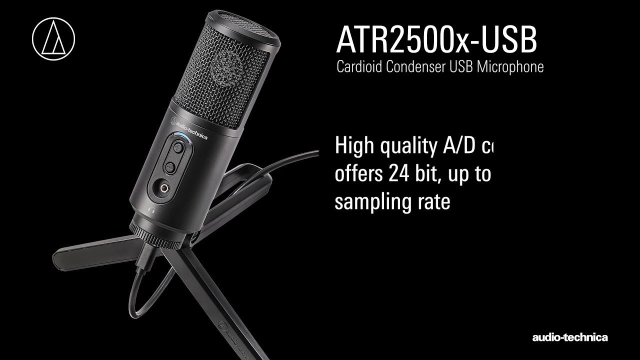 Audio-Technica ATR2500x-USB Cardioid Condenser USB Microphone