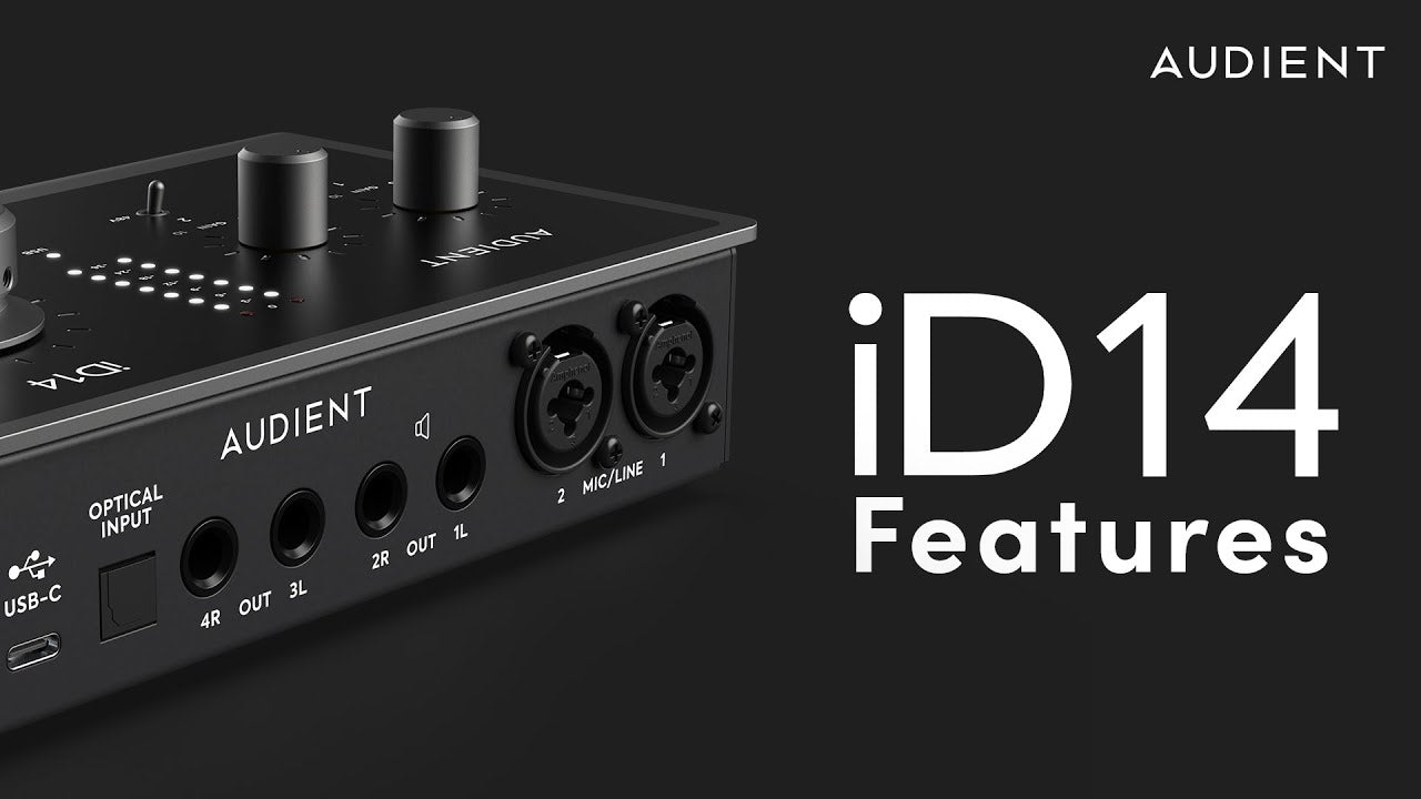 Audient ID14 MKii 10-in/4-out USB-C Desktop Audio Interface