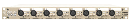 Radial Engineering OX8-r Rack-Mount 8-Ch, 3-Way Microphone Splitter