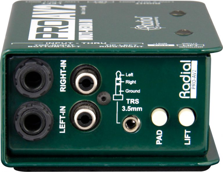 Radial Engineering ProAV2 - Audio/Video Passive Stereo DI Box