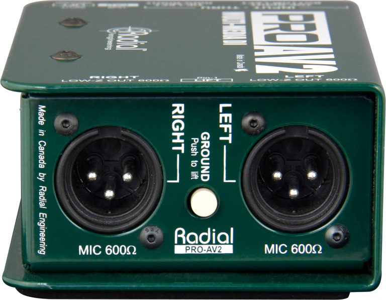 Radial Engineering ProAV2 - Audio/Video Passive Stereo DI Box